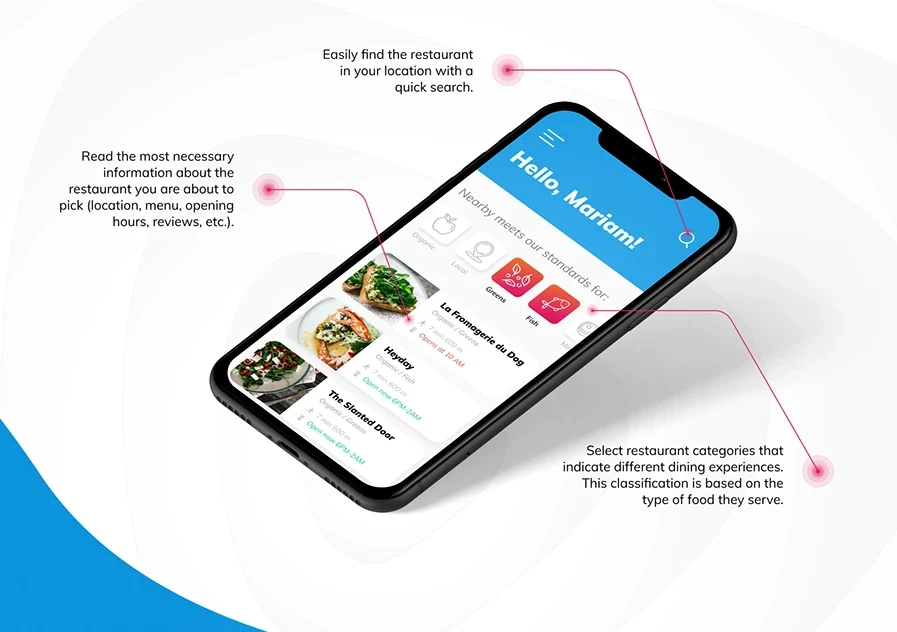 Healthy Restaurants discovery app — visual 3