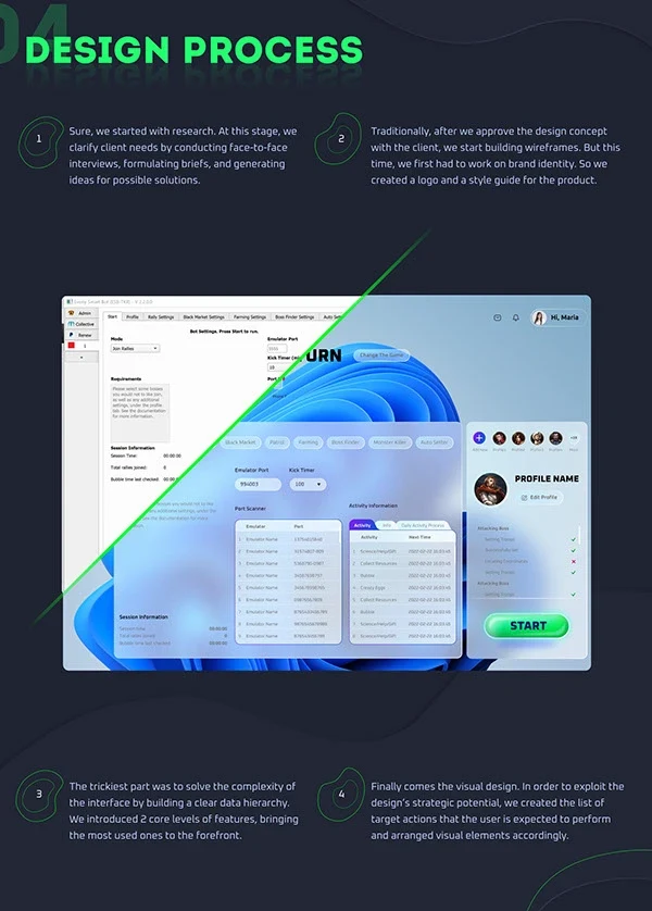 App redesign UX overhaul — visual 4