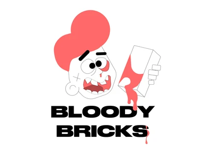 Bloody Bricks — Illustration shot on Dribbble