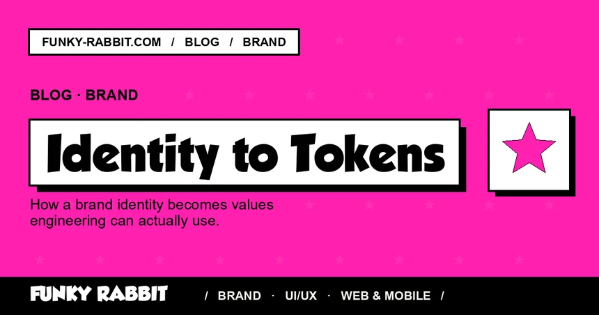 Brand identity → design tokens: the handoff that decides whether it survives